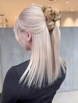 アルバム 渋谷パルコ(ALBUM) ホワイトブロンドミディアム顔周りレイヤーba538811