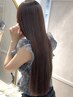 【縮毛矯正】顔周りストレート＋カット＋カラー