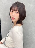 くびれヘア/顔周り/韓国/カラー/レイヤーカット/前髪/錦糸町ボブ