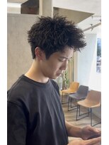 クロト 福岡本店(KUROT)&nbsp;ブラウンスパイキーパーマ