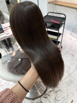 ロンドルピナス 小倉(Lond Lupinus)&nbsp;黒髪カタログ/オリーブグレー/ココアベージュ/小顔に見せるヘア