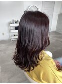 ダークラベンダー×ゆるふわミディアム