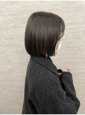 まとまり重視の髪質改善グレージュボブ