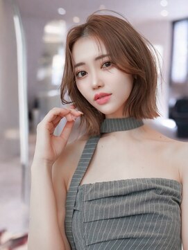 ハバナ 天神(HAVANA) レイヤーボブ×ミルクティーブラウン/クールショート