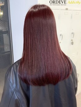ヘアースタジオ フラッシュ(HAIR STUDIO FLASH)の写真/微粒子ナノスチームで潤いを与え髪の負担を軽減する縮毛矯正でつやつやな髪へ!
