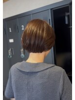 イロ バイ マグ 飯田店(IRO by mag)&nbsp;小顔×透明感ショコラブラウン×レイヤー20代30代×夏カラー