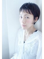 アトリエ エス atelier es HAIRDESIGN&nbsp;スッキリショート/眉上バング/オン眉/黒髪/ベリーショート/小顔