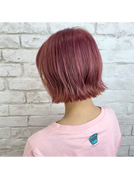 プライズ アイリス 池袋東口店(prize Iris) ピンクパープルカラー/切りっぱなしボブ　池袋　東口　HARUKA