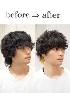 ヨシザワインク プレミアム 横浜 桜木町店(YOSHIZAWA Inc. PREMIUM) ビフォーアフタークセを活かしたマッシュウルフインナーカラー2