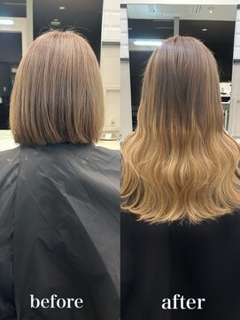 リリー(Lilley) 【lilley 稲永麻衣】エクステ福岡+ロングヘア+韓国ヘア