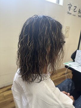 スウェル 千葉店(Swell) ミディアムハイライトツイストスパイラルパーマ