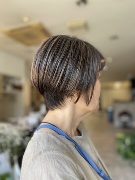 ローズヒップ(ROSE HIP) 姪浜/ハイライト/白髪ぼかし/前髪/ショート/ボブ/