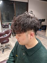 コワファーストナガサキシャンプーボーイ(COIFF1RST NAGASAKI SHAMPOO BOY)&nbsp;スペインマッシュ×波巻きスパイラルパーマ