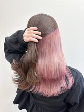 セブンルックスクレオ(7LOOKS creo) インナーカラーホワイトピンク