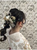 卒業式ヘアアレンジ、ヘアセット/セミロング