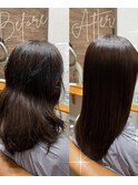 髪質改善ストレート