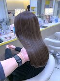 ハイライト×セミロングヘア