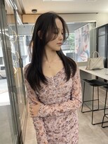 ラ キング(LA KING) レイヤーカット×ダークオリーブグレー