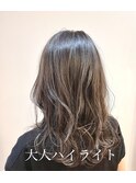 ラベンダーグレージュ×大人ハイライト