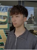 MEN'SHAIRウルフカルマパーマメンズショートイージーパーマ
