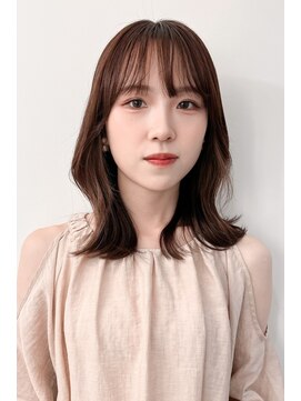 グレイス ヘアドレッシング 鷹匠(grace hair dressing) くびれヘア　ロブ　顔まわりレイヤー　韓国ヘア