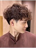 スペインカール ニュアンスパーマ ショート