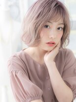 モッズヘア 越谷(mod's hair)&nbsp;★ミルクティーピンク大人可愛いゆるふわボブパーマ10代20代★1
