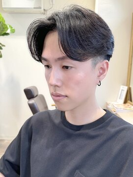 ハレ ヘアサロン(Hale hair salon) 【Hale】ブルーブラックNo2862韓国マッシュスペインカール