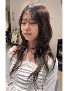 アム(amu) ハッシュカット/グレージュ