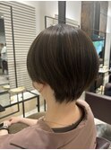 ショートヘア丸みショートマッシュ