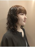 くるくるパーマ/外国人風パーマ/長めボブパーマスタイル