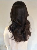ヌーディーブラウン 小顔見え ロングレイヤー【20代/30代/40代】