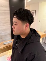 エイゾー(EIZO)&nbsp;【清潔感】セット簡単メンズショートパーマ/直毛改善/朝ラクUP