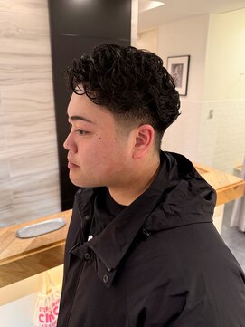 エイゾー(EIZO) 【清潔感】セット簡単メンズショートパーマ/直毛改善/朝ラクUP