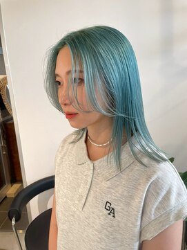  fit stand 千葉/ショートボブ/カット/パーマ/ダブルカラー/トリートメント/縮毛矯正 イメチェン/ピンクベージュ/アンブレラカラー[千葉]