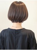 くびれレイヤー/ショートボブ似合わせカット丸み/春カラーp大宮