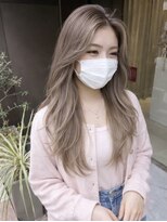 アース 豊橋店(HAIR&MAKE EARTH)&nbsp;透明感ミルクティーベージュ