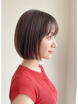 カバーヘア アカデミー 北浦和西口店(COVER HAIR ACADEMY) 切りっぱなしボブ/ココアベージュ小顔ブリーチなしp北浦和
