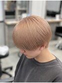 ミルクティーベージュマッシュメンズ