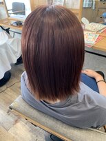 グリット(glit)&nbsp;艶めくピンクベージュ×ナチュラル外ハネ/20代30代/40代/柏