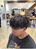 波巻きパーマ