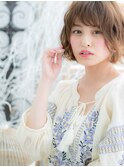 *mod's越谷*羽のような☆くせ毛風ふわくしゅ小顔ボブｃ