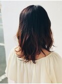 毛先のポイントブリーチ☆