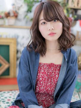 カバーヘア ブリス 上尾西口店(COVER HAIR bliss) *bliss上尾*くせ毛風カールのラブガーリー♪ふわミディa