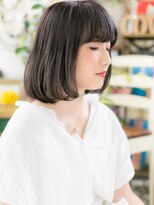 カバーヘアアンドスパ ブリス 浦和(COVER HAIR&SPA bliss) ★オリーブアッシュx斜めバングの小顔ワンカール20代30代40代★7