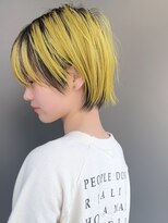 ラウンジ モリオ イケブクロ(Lounge MORIO Ikebukuro)&nbsp;【morio池袋】可愛くて色気のあるウルフショート♪黄色いカラー