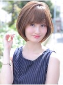 【小鳥居】大人可愛い艶カラーショートボブ30代40代50代
