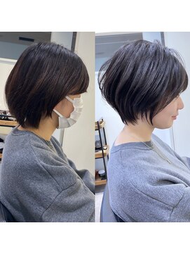 バンプ ギンザ(BUMP GINZA) 30代/40代/50代・絶壁解消・小顔前下がりショートボブ【中村】