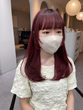 リッカ(LICCA) 【LICCA 伊崎優李】チェリーレッド/姫カット/レイヤーカット