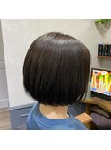 コンパクトボブ透明感ラベンダーアッシュ【カミケン清明店】